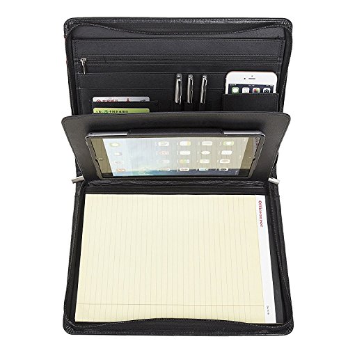 coface Coface Professional Padfolio avec fermeture à glissière, en cuir véritable, Padfolio pour Apple Pro 9.7, iPad Air 2, ipad Air, Samsung S2 9.7 (ipad 4 Retina / ipad 3 / ipad 2) code EAN 0612409445865 