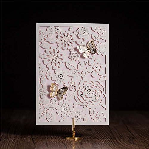 wishmade élégant papillon découpé au laser Mari...