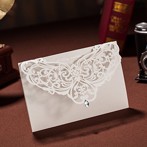 wishmade 1 élégant découpé au laser Mariage Inv...
