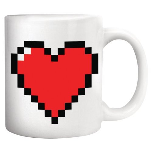 Kkcu44 mug thermographique coeur pixel