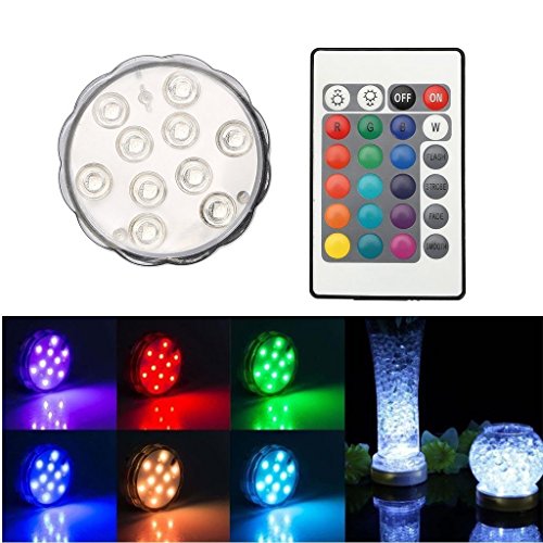 10 led lumière waterproof pour vases imperméabl...