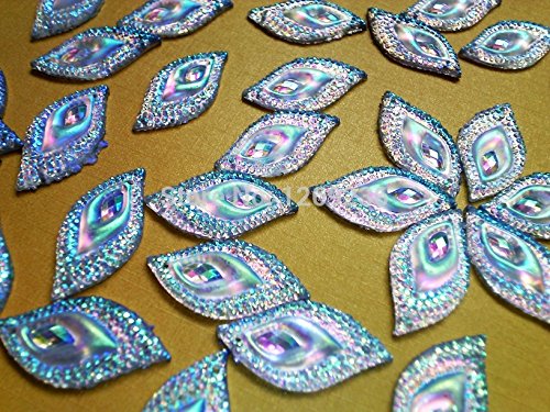 Couleur?: AB Strass Cabochons Eye navette Crist...