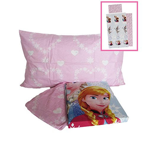 Parure de lit 1 place Frozen Reine des Neiges -...
