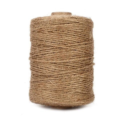 Ficelle corde en jute, ficelle en jute naturel épaisse 6ply pour l'artisanat floristique, cadeaux, arts et artisanat bricolage, décoration, jardinage et recyclage (marron,100 mètres) 0613072580662 Tenn Well Ficelle corde en jute, ficelle en jute naturel épaisse 6ply pour l'artisanat floristique, cadeaux, arts et artisanat bricolage, décoration, jardinage et recyclage (marron,100 mètres) 0613072580662 Tenn Well