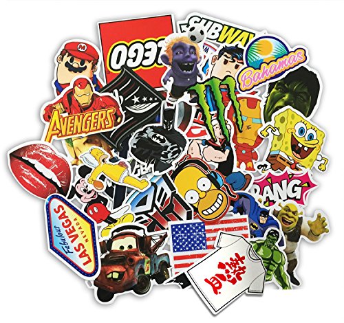 Lot de 200 stickers aléatoires pour ordinateur ...