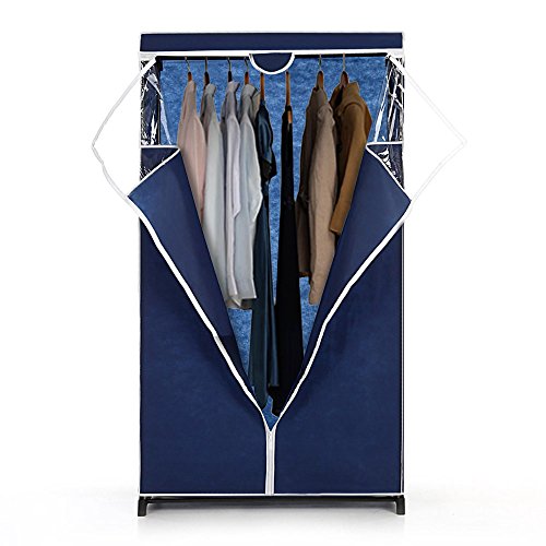 91.5 x 50 x 162cm armoire penderie en tissus