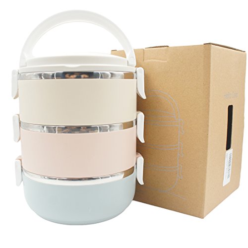 L'acier inoxydable basics lot de 3 couches ther...