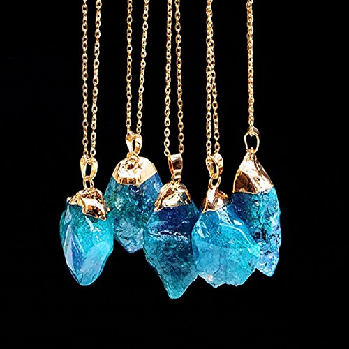 ILOVEDIY Collier Cristal de Roche Femme chaîne ...