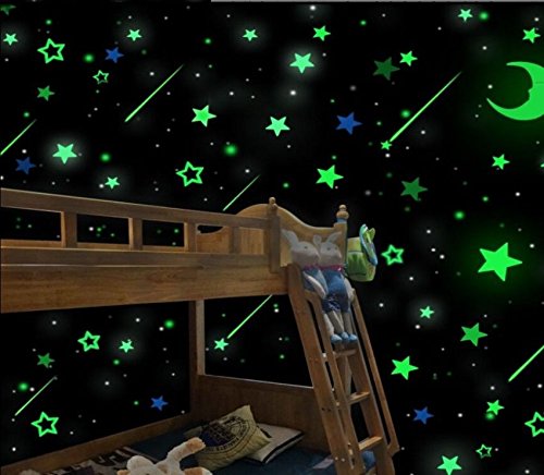 ILOVEDIY 40/100Pcs Ajourée Muraux Etoiles Phosp...