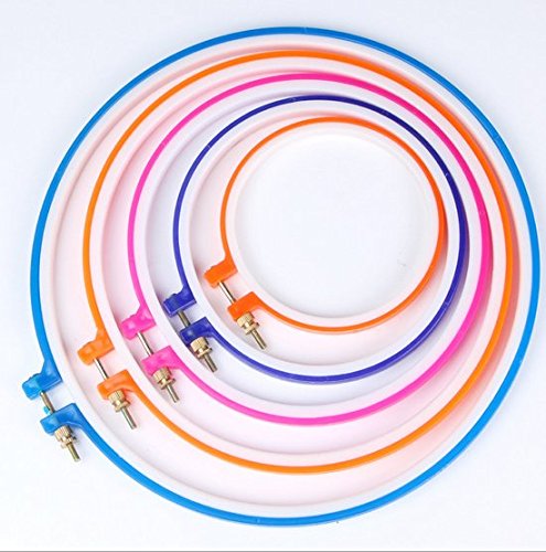 Générique Tambour Broderie Hoops Broderie Cercle Broderie Anneau Cross Stitch Hoop Set avec 5 tailles différentes code EAN 0613706628876 