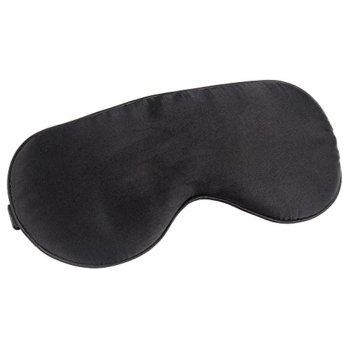 Enuo Silk soie masque de sommeil masque pour les yeux en soie sleep eye mask voyage masque de sommeil noir masque de nuit code EAN 0613865523531 