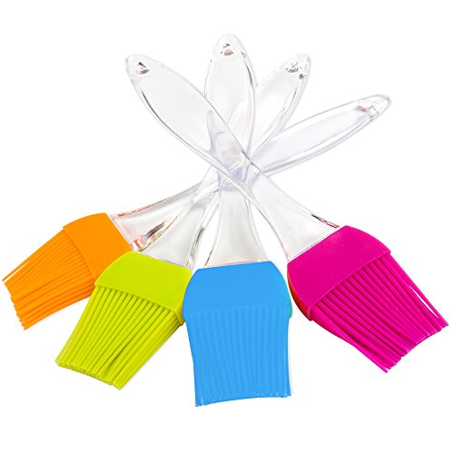 Waylee Brosse pinceau fléchir résistant à la chaleur silicone gril bbq brosses cuisine pastry pinceaux brushes lot de 4 lave-vaisselle 0613865547513 (0613865547513)