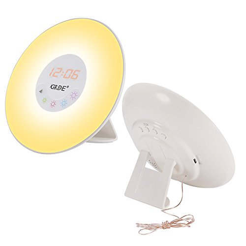 Reveil Tactile GRDE Lampe de Chevet, Avec FM Ra...