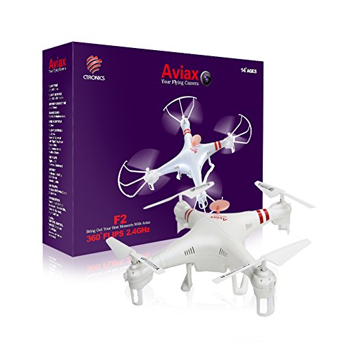 Ctronics ctronics ® f2c aviax quatrième axe 2.4ghz 6 hélicoptères drones cr quadcopter gyroscopes hd 3d 2,0 millions de pixels caméra flip ovni, dirigé des feux clignotants, 4g carte sd 0614041024149 (0614041024149)