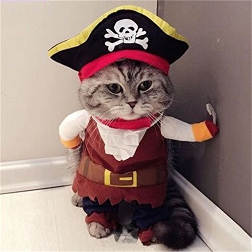 Vedem Chien chat pet pirate déguisements costume jumpsuit vêtements (m) 0614253770537 (0614253770537)