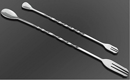 Lot de 2 cuillère avec fourchette cuillère bar ...