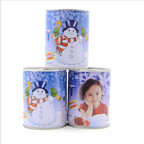 PINYOU DIY instantané neige artificielle Neige vacances canette de neige artificielle Décoration de Noël Magic Poudre Surprise Cadeau de Nouvel An 0614878219602 (0614878219602)