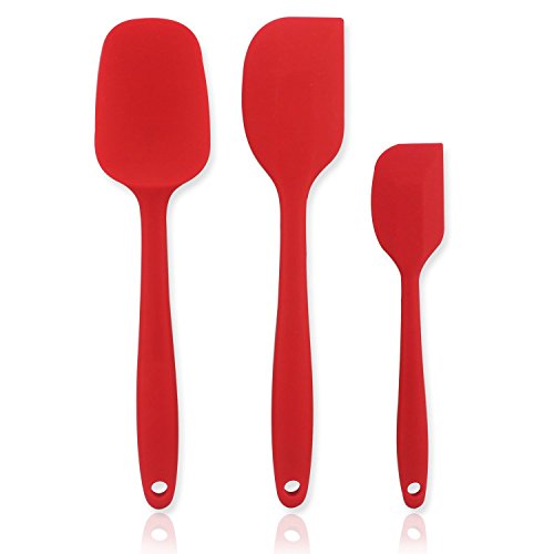 3-Pièce Spatule de Caoutchouc Set avec Large Ma...