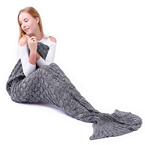 Couverture de queue de sirène main tricotée ave...