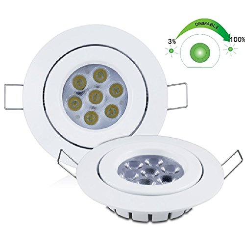 Générique Spot encastrable 8W LED dimmable CREE equivalent 70W Blanc Chaud (2700K) code EAN 0615872253920 
