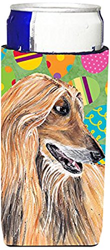 Caroline's Treasures Lévrier Afghan Pâques Eggtravaganza Michelob Ultra slim SC9500MUK Koozies pour canettes code EAN 0615872835478 