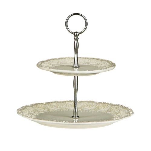 Premier Diamante Georgia Assiette à gâteau 2 ét...