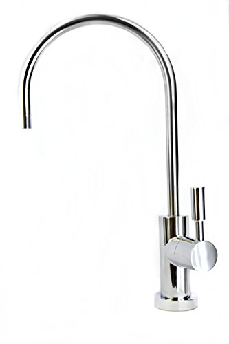 FINERFILTERS Finerfilters Robinet chromé avec bec col de cygne Style européen moderne Compatible avec tous les systèmes de filtres à eau et les systèmes à osmose inverse 0616320783501 (0616320783501)