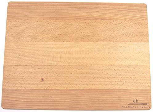 DB Gardentools Big Planche à découper cuisine en BOIS D'Hêtre 40 x 30 x 4 cm | 40 x 30,5 x 4,1 cm 0616450236649 (0616450236649)
