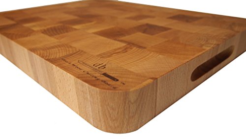 DB Hêtre Planche à découper en bois 40 x 30 x 4 cm
