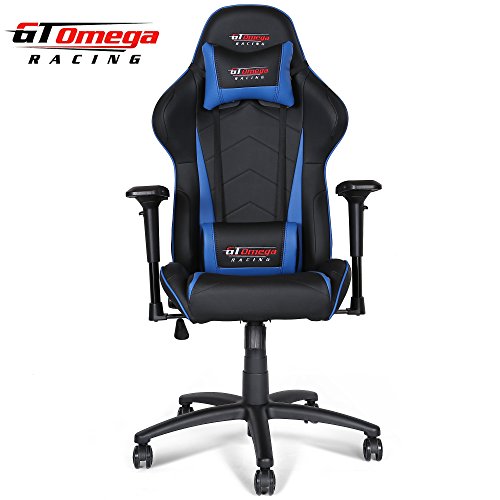 GT OMEGA PRO RACING CHAISE DE BUREAU EN CUIR NO...