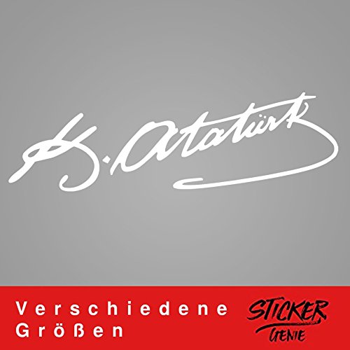 atatürk imza autocollant sticker pour voiture V...