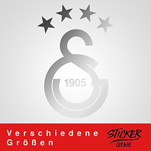 Sticker Genie Galatasaray Sticker mural autocollant sticker pour voiture Voiture Stickers autocollant pour voiture Istanbul Gala Ultra SLAN, Chrome Glänzend, 20cm (B) x 29,74cm (H) S code EAN 0616716093665 