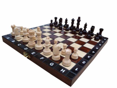 QToys4U Dans les écoles, Base, bois plein, jeu d'échec 0616909296194 (0616909296194)