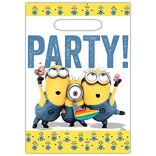6 Sacs à surprise de fête Les Minions