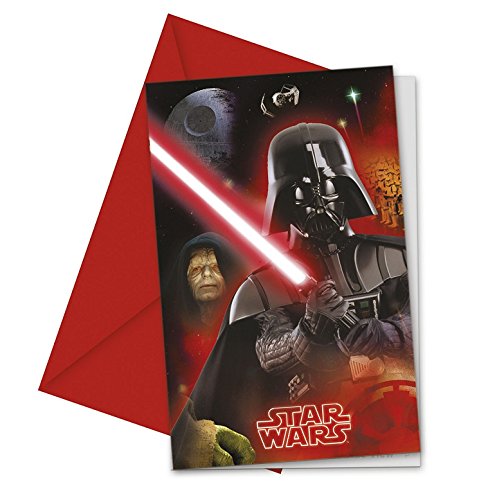 Lot 6 Carte invitation Star Wars Dark Vador - A...