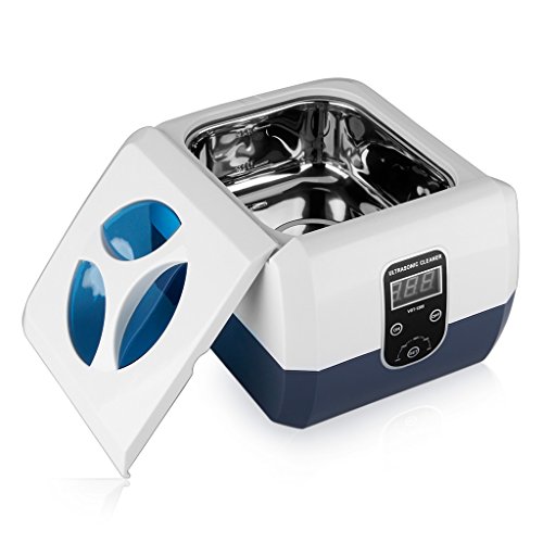 Floureon 1300ml nettoyeur professionnel à ultrasons affichage numérique en acier inoxydable et plastique code EAN 0617237159915 