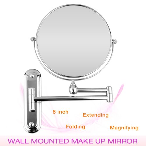 8 pouces miroir mural grossissant 3 fois extens...