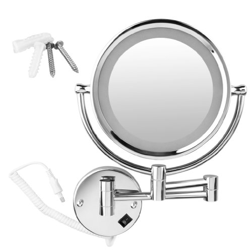 8,5 pouces led miroir mural grossissant lumineu...