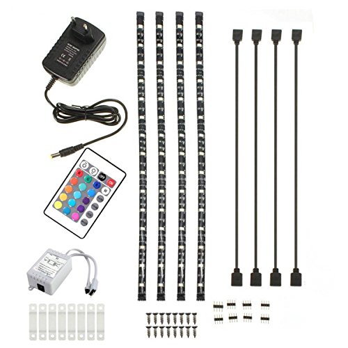 2m 220v ruban led 5050 smd rgb étanche ip65 + 2...