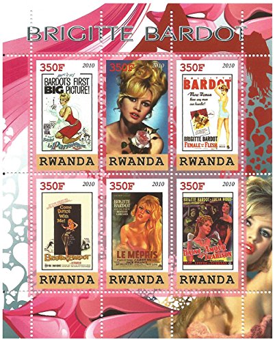 Brigitte Bardot affiche de film miniature feuil...