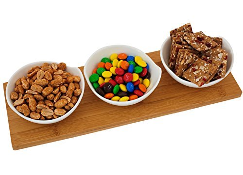 Set de 3 Bols Apéritif en Céramique avec platea...