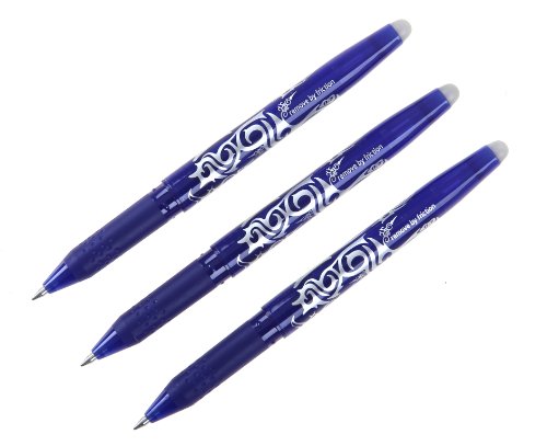 Pilot Frixion BL-FR7 Lot de 3 stylos rollers ef...
