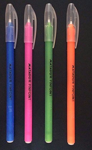 0,5 mm broches point lot de 6 stylos noir en ca...