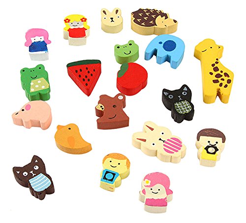 niceeshop(TM) Aimant en Bois pour Frigo avec St...