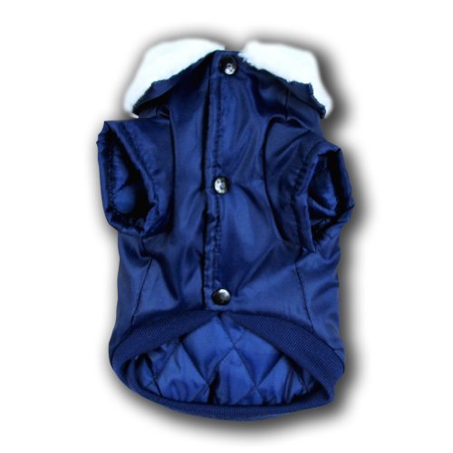 Manteau pour chien vêtement doudoune hiver noir...