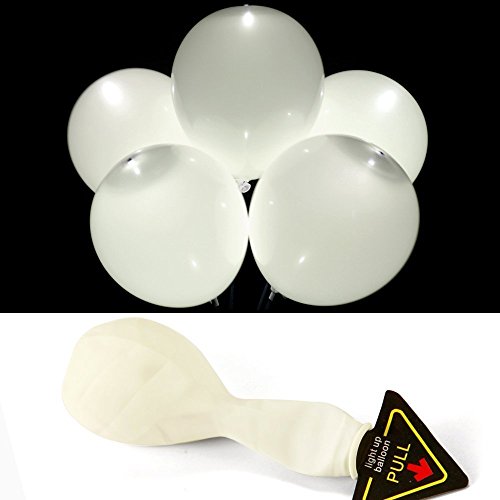 Angelo Caro 25 Ballons lumineux LED Blanc lampe Party Mariage St Valentin Anniversaire Fetes code EAN 0622324011106 