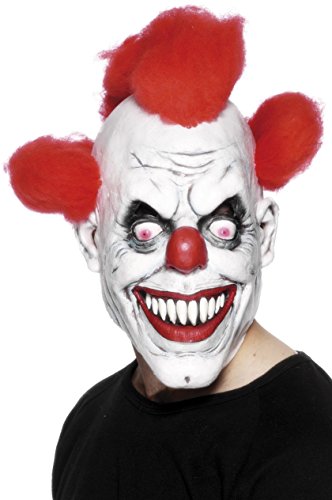 Smiffys - Masque Clown Effrayant Avec Cheveux