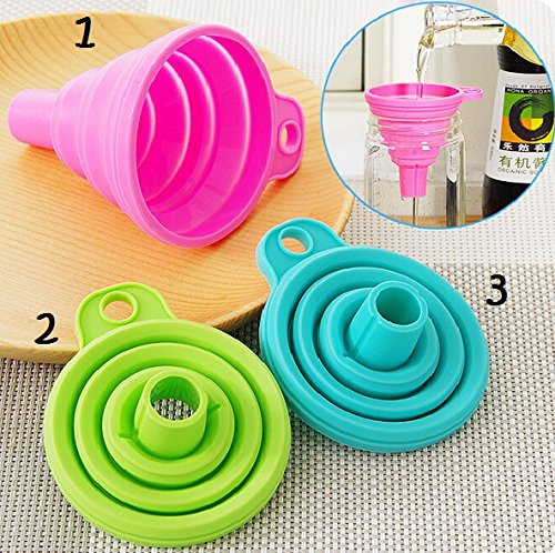 Mini Entonnoir silicone pliable rétractable - C...
