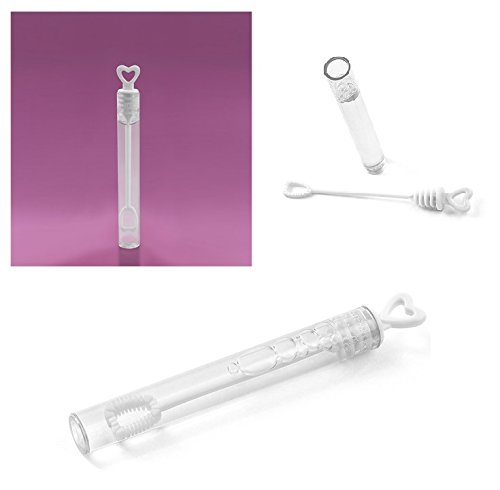 Lot de 12 flacon coeur bulle de savon - Décorat...