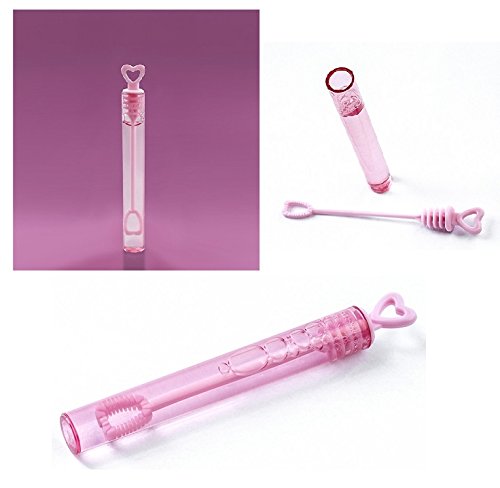 Lot de 24 flacon coeur bulle de savon Décoratio...